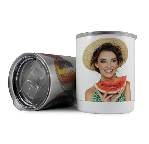 Photo Travel Mug Stainless Steel Spill Proof Lid
